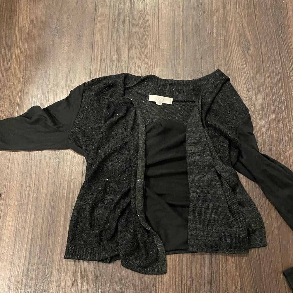 Women’s cardigan sweater.